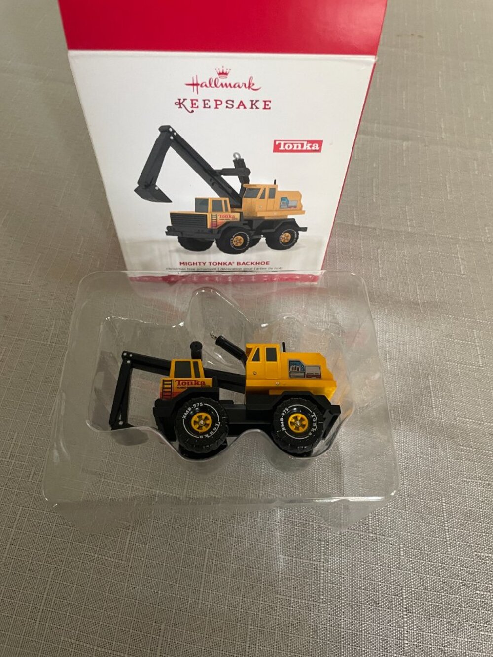 2016 Hallmark Keepsake Ornament Mighty Tonka Backhoe!